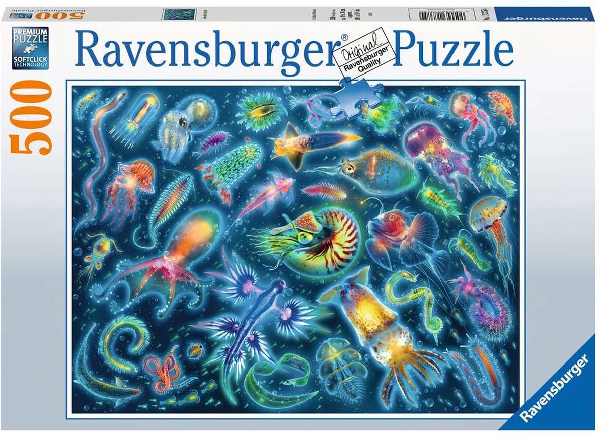 Ravensburger puzzle méduses colorées - puzzle - 500 pièces