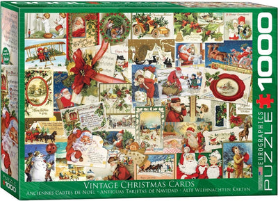 Eurographics - cartes de Noël vintage [cartes de Noël vintage] - 1000 pièces 68×48cm (l×h) - puzzle