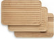 Planches à découper en bois profilé Brabantia - ensemble de planches à découper 3 pièces