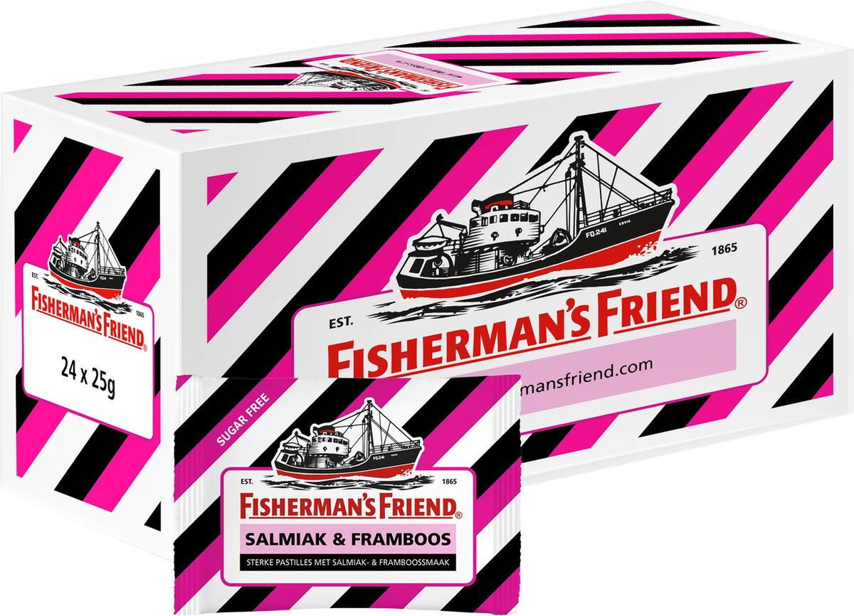 Ami du pêcheur framboise sans sucre (24x 25gr)
