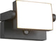 Trio kansas - applique - anthracite - incl. 1x smd 10w - détecteur de mouvement - inclinable - éclairage extérieur - ip54