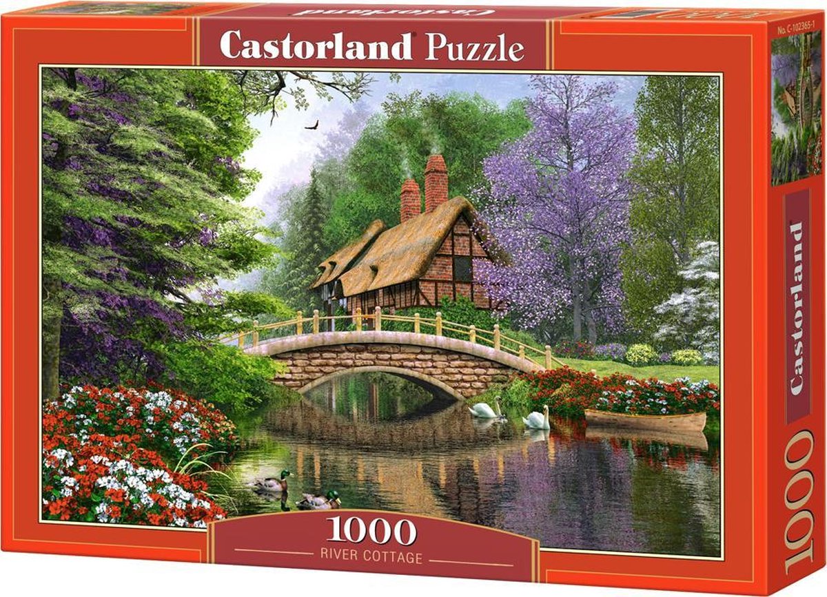 Selecta Castorland Leg Puzzle River Cottage, 1000st.