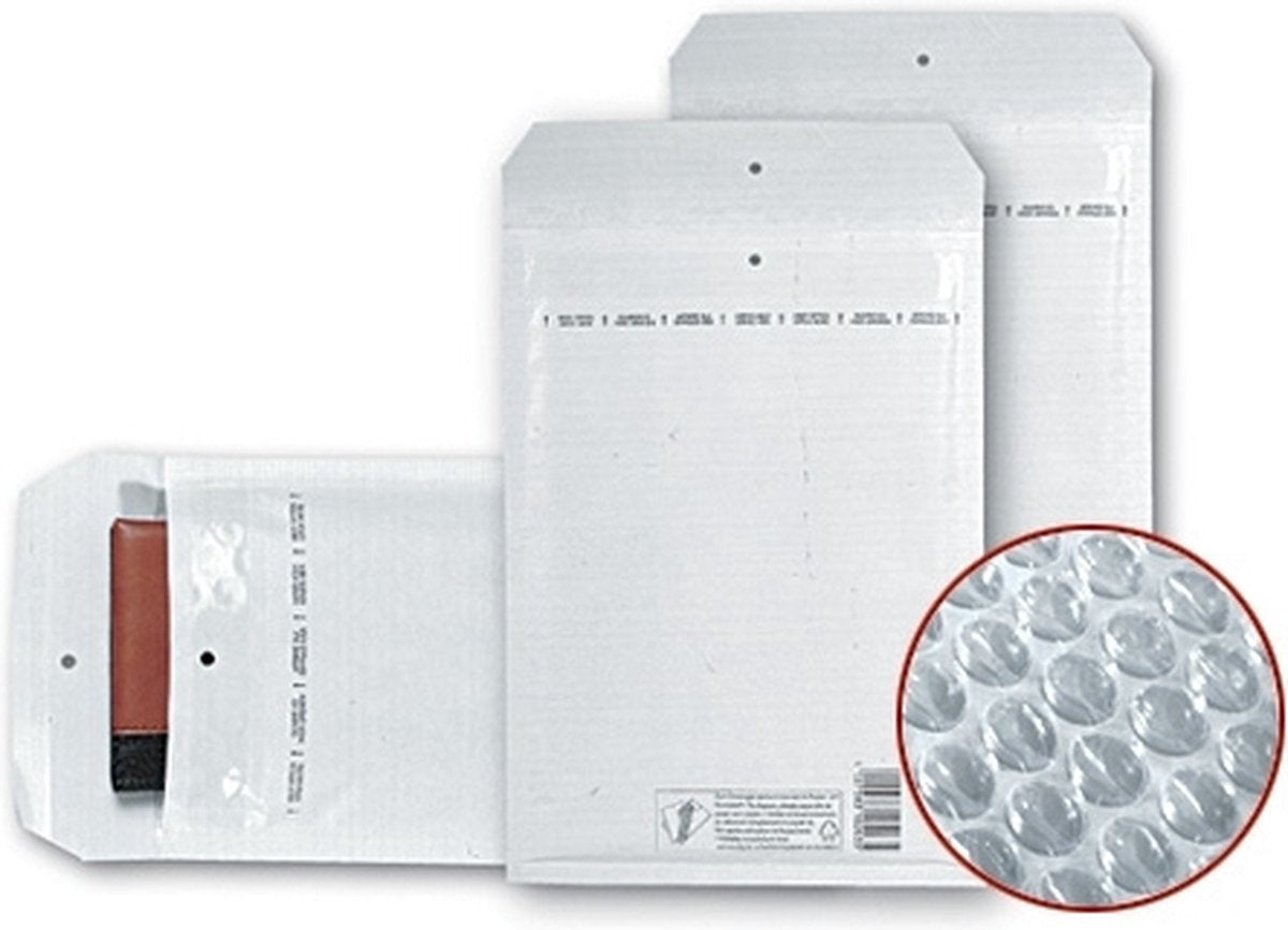Enveloppe à bulles sans marque sans marque type b 12 : 120x215 blanche 200 pièces