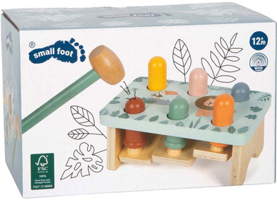 Small foot - banc marteau en bois jeu safari fsc