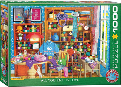 Eurographics - tout ce qu'on tricote c'est l'amour - Paul Normand - 1000 pièces - puzzle