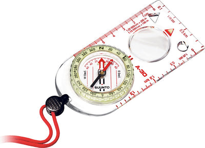 Boussole Suunto a-30 - phosphorescente - avec loupe - transparente