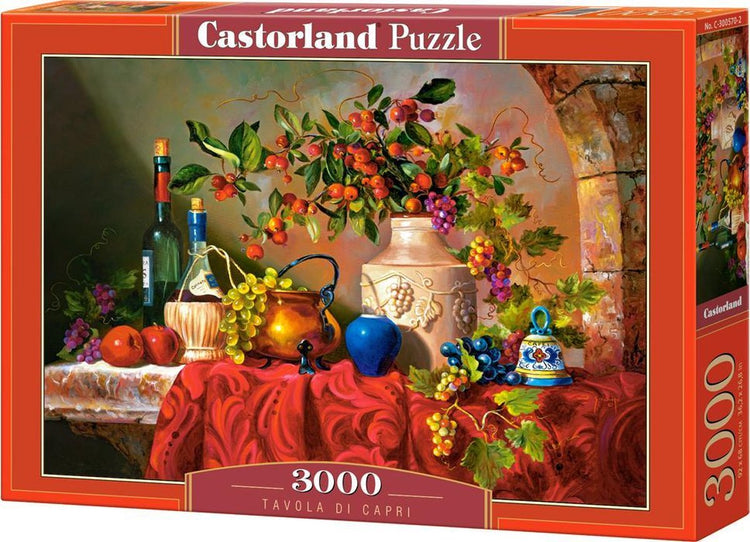 Castorland tavola di capri – puzzle – 3 000 pièces – finition satinée – ajustement parfait – qualité européenne