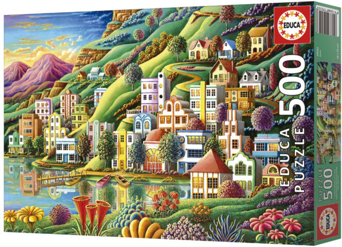 Educa - puzzle - 500 pièces - port caché