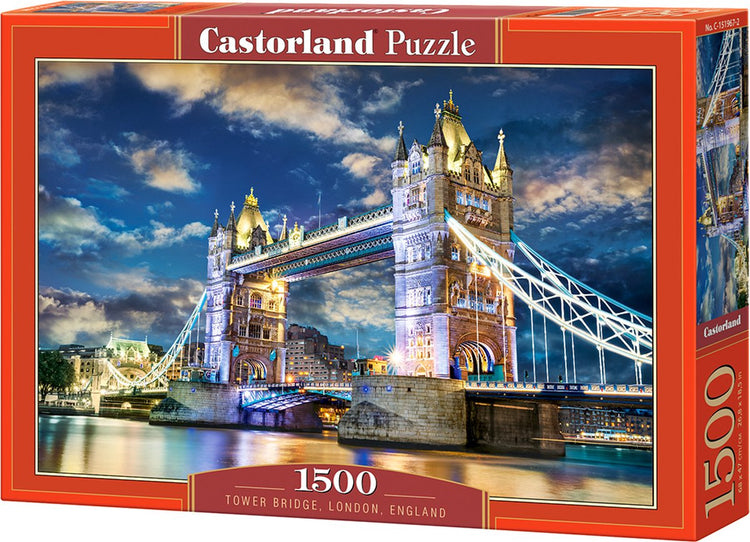 Castorland Tower Bridge, Londres, Angleterre – puzzle – 1 500 pièces – finition satinée – ajustement parfait – qualité européenne