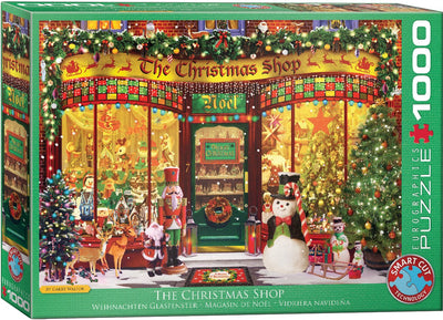 Eurographics - la boutique de Noël - Garry Walton - 1000 pièces 68×48cm (L×H) - Puzzle de Noël