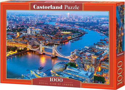 Castorland Vue aérienne de Londres – puzzle – 1 000 pièces – finition satinée – ajustement parfait – qualité européenne