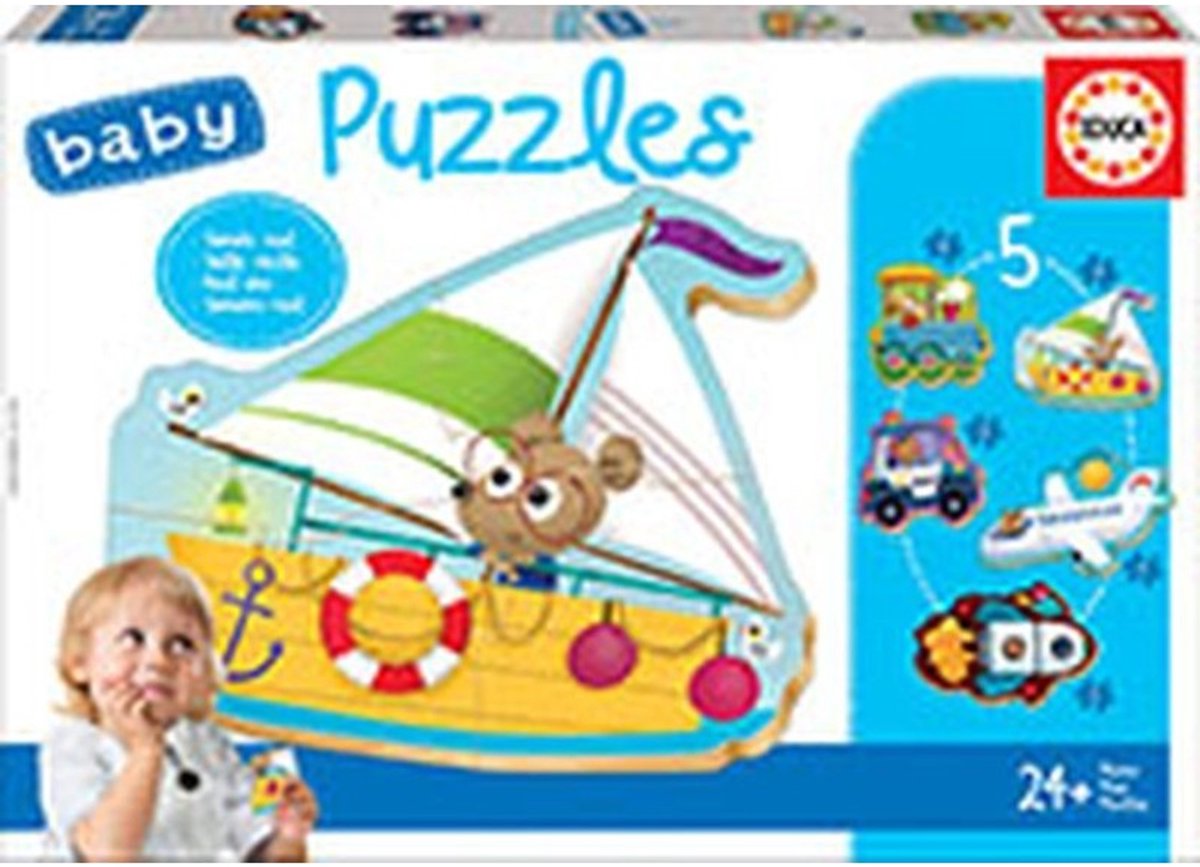 Educa - 5 puzzles - véhicules