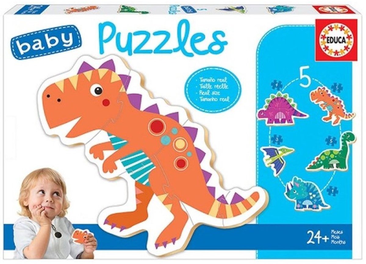 Educa - 5 puzzles - dinosaures