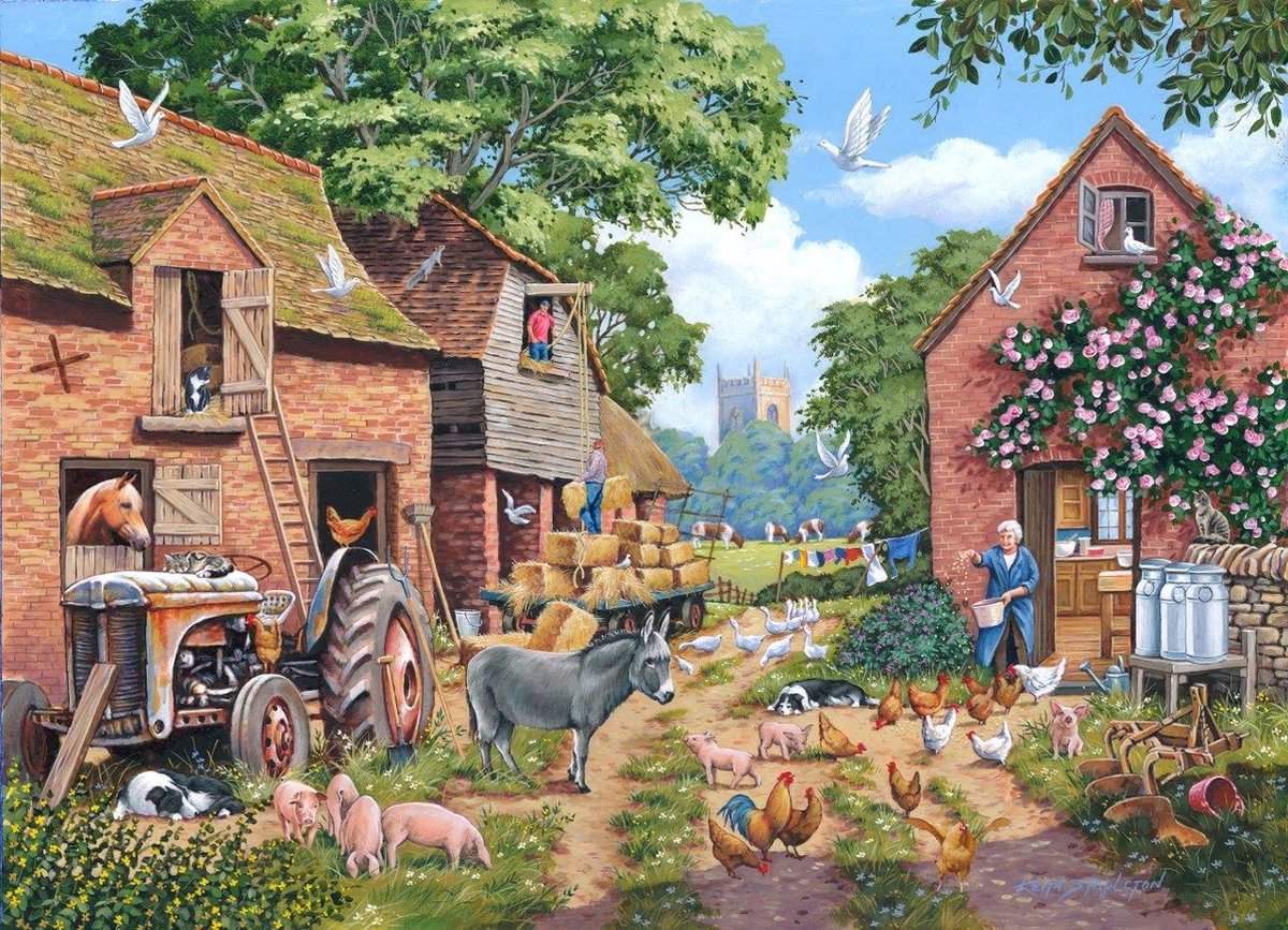 House of puzzles n°24 - puzzle ferme focus 1000 pièces