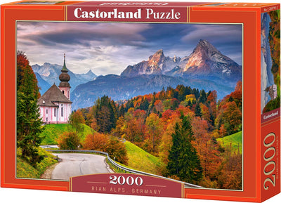 Castorland automne dans les Alpes bavaroises – puzzle – 2 000 pièces – finition satinée – ajustement parfait – qualité européenne
