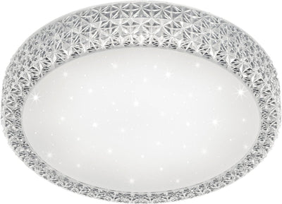 Plafonnier Pegasus Rl live your light Reality - blanc - incl. 1x LED 24w - d: 39 cm - effet étoile - dimmable via interrupteur