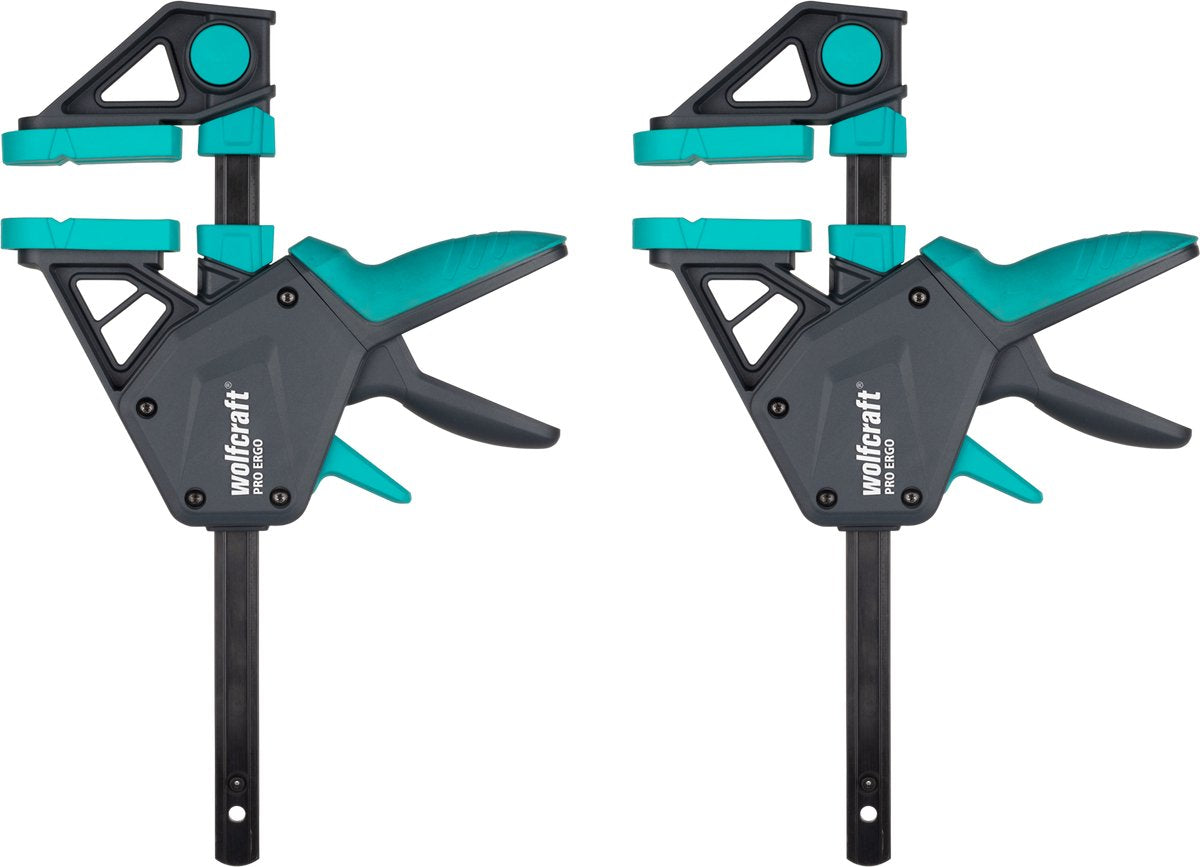 Wolfcraft - 2 pinces à colle pro ergo, 150 mm - 8675060