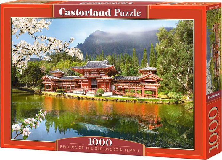 Réplique Castorland de l'ancien temple Byodoin – puzzle – 1 000 pièces – finition satinée – ajustement parfait – qualité européenne