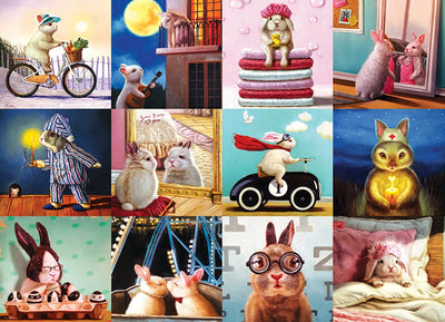 Eurographics - lapins drôles [lapins drôles] - lucia heffernan - 1000 pièces 68×48cm (l×h) - puzzle