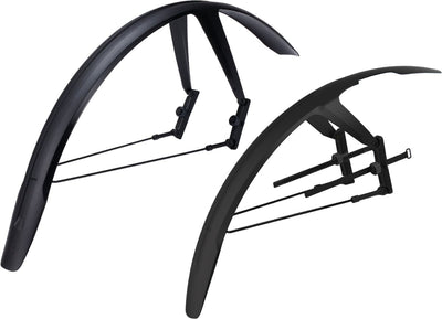 Ensemble de garde-boue de cyclisme Bbb - discguard plus - réglable compatible avec les freins à disque - vélo de course VTT - bfd-66s