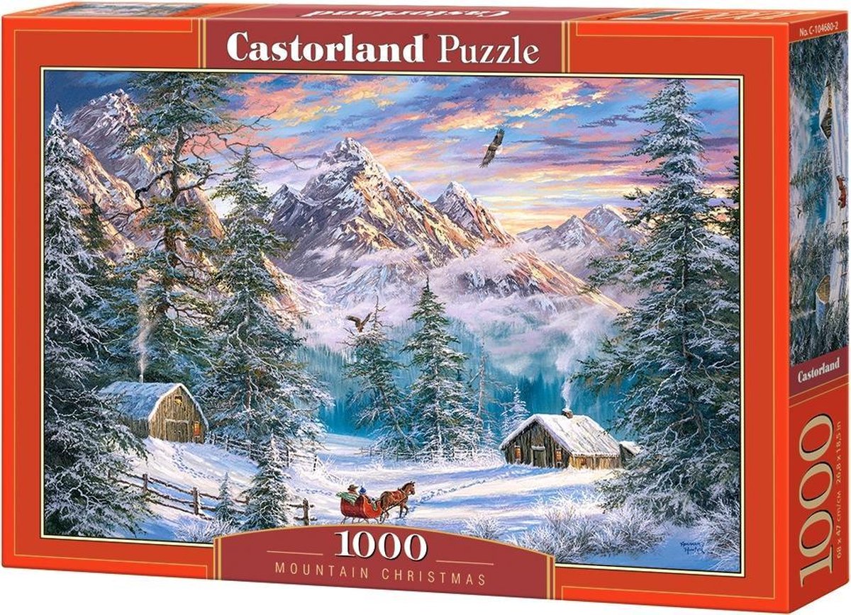 Selecta Castorland Play Puzzle Mountain Christmas, 1000st.