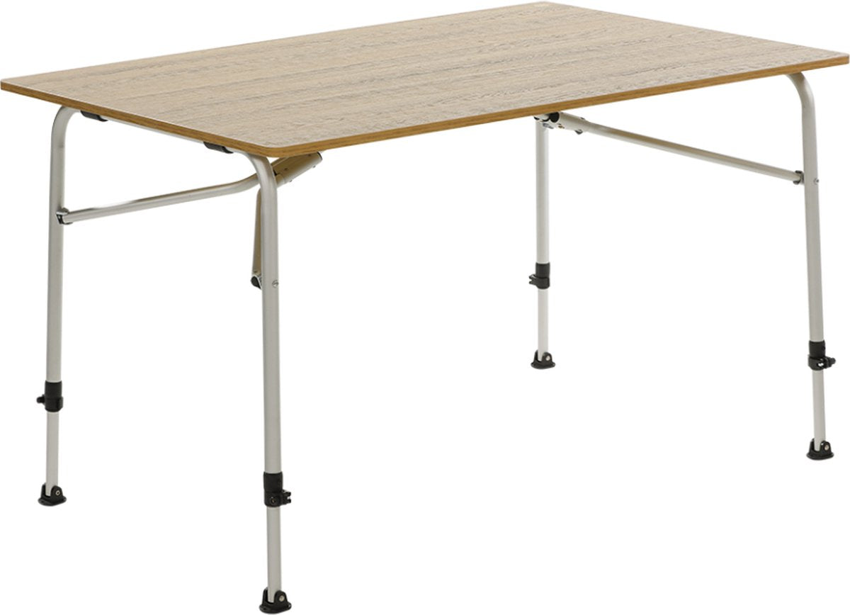 Table de camping Travellife Sorrento en nid d'abeille marron 80 x 60 - structure stable et légère - sac de transport inclus