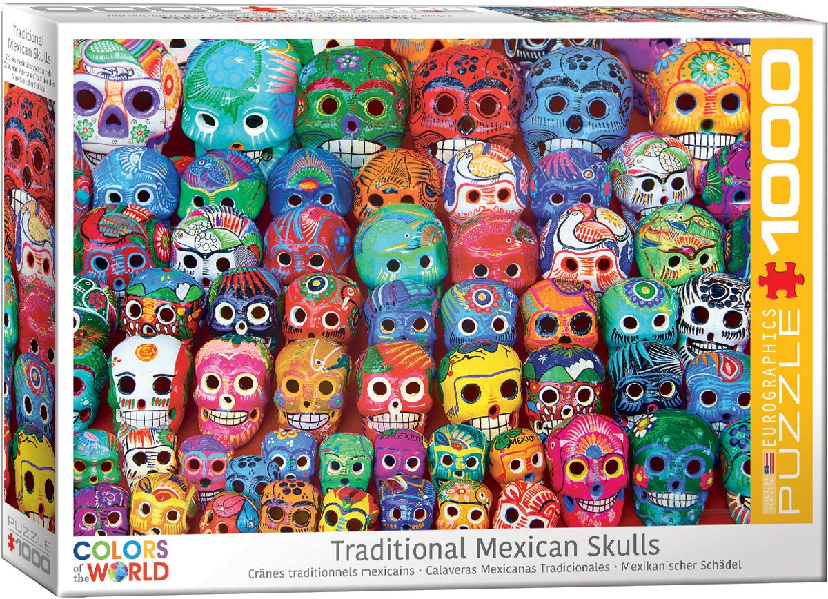 Eurographics crânes mexicains traditionnels (1000)