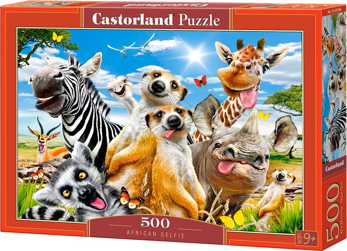 Selecta castorland puzzle selfie africain, 500 pcs.