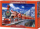 Castorland Le Père Noël arrive en ville – puzzle – 1 000 pièces – finition satinée – ajustement parfait – qualité européenne