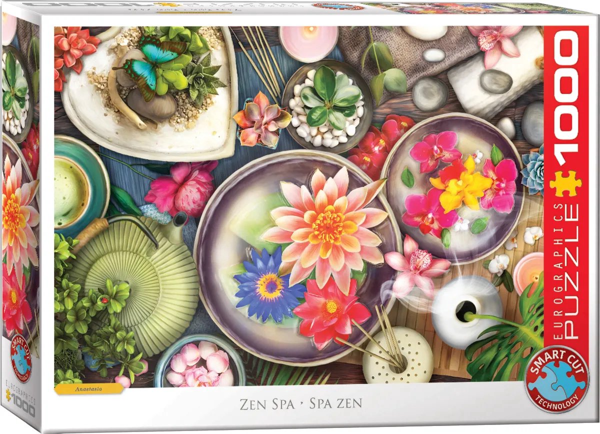 Eurographics - spa zen - anastasia - 1000 pièces - 68×48cm - puzzle