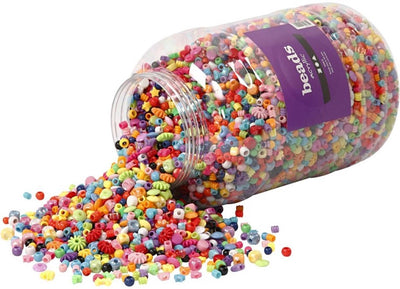 Seau xl avec perles en plastique, 8100st.