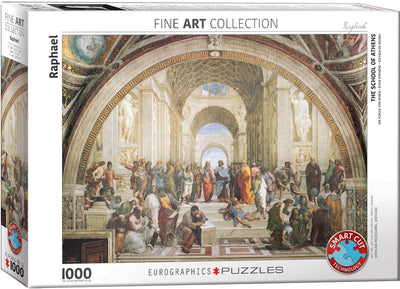 Eurographics - l'école d'Athènes [scuola di atene] - raffaello sanzio - 1000 pièces 68×48cm (l×h) - puzzle d'art