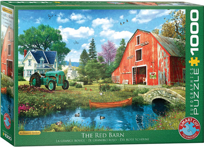 Eurographics - la grange rouge - dominic davison - 1000 pièces 68×48cm (l×h) - puzzle