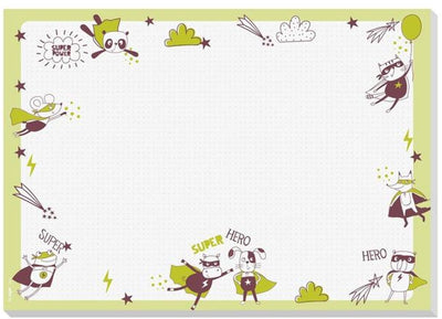 Sous-main sans marque sigel - petits héros - format A3 - 30 feuilles déchirables - si-ho900