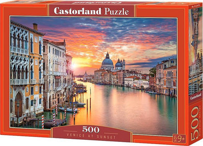 Castorland Venise au coucher du soleil – puzzle – 500 pièces – finition satinée – ajustement parfait – qualité européenne