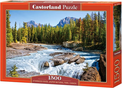 Castorland Rivière Athabasca, Parc National Jasper, Canada – puzzle – 1500 pièces – finition satinée – ajustement parfait – qualité européenne
