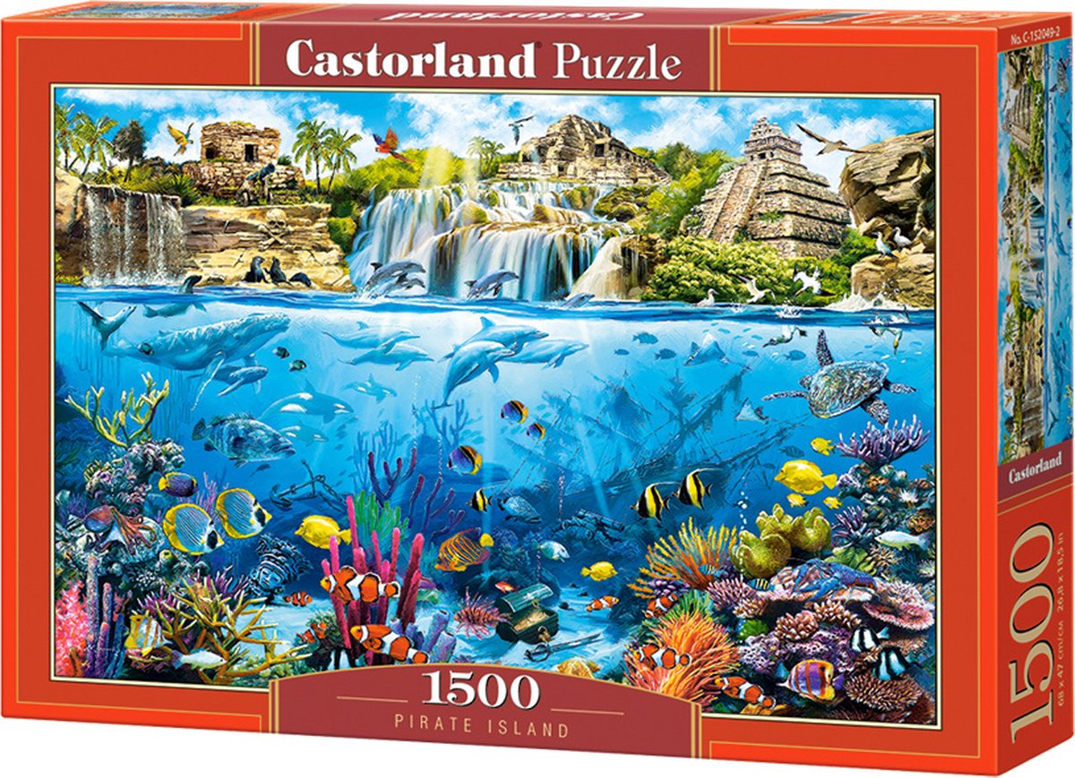 Puzzle Castorland Île des Pirates - Puzzle 1500 pièces.