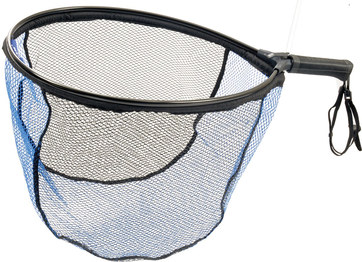 Filet flottant court en caoutchouc Predox - épuisette flottante en caoutchouc pour poissons prédateurs 50x40x40 cm