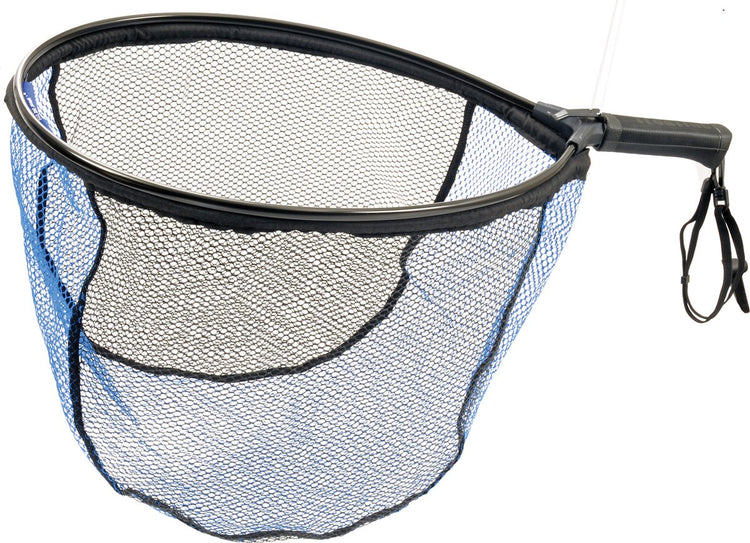 Filet flottant court en caoutchouc Predox - épuisette flottante en caoutchouc pour poissons prédateurs 50x40x40 cm