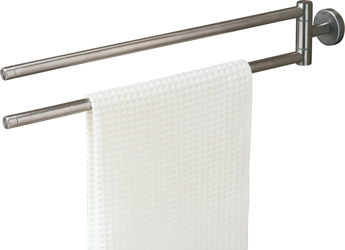 Tiger Boston - porte-serviettes 2 bras - 51 cm - acier inoxydable brossé