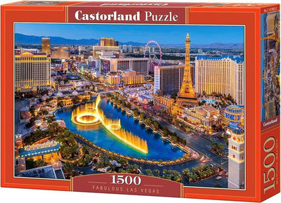 Castorland Fabuleux Las Vegas – Puzzle – 1 500 pièces – Finition satinée – Ajustement parfait – Qualité européenne