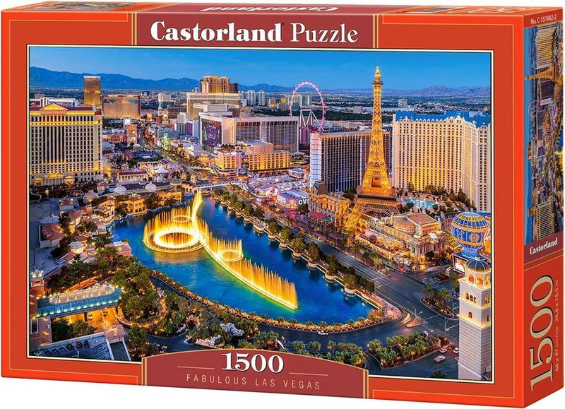 Castorland Fabuleux Las Vegas – Puzzle – 1 500 pièces – Finition satinée – Ajustement parfait – Qualité européenne