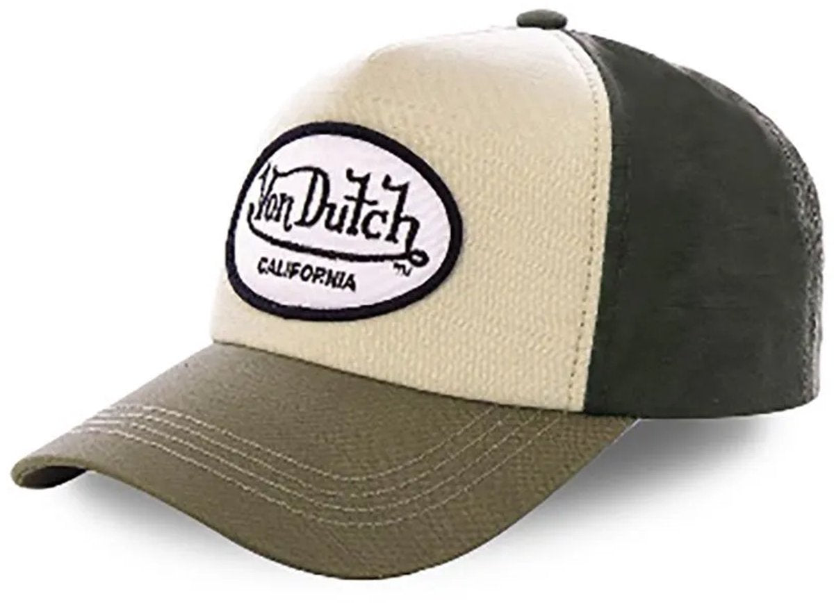 Von Dutch - casquette de baseball snapback toi1 | taille unique | réglable | fermeture à pression - beige