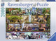 Ravensburger puzzle aimee stewart étagères du royaume sauvage - puzzle - 2000 pièces
