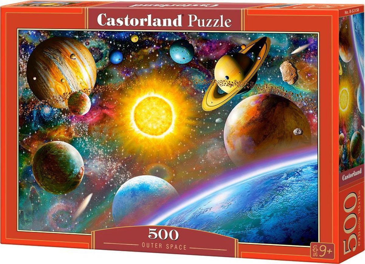 Castorland espace extra-atmosphérique – puzzle – 500 pièces – finition satinée – ajustement parfait – qualité européenne