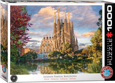 Eurographics - sagrada família, barcelone, espagne - 1000 pièces - 68×48cm - puzzle photographie hdr