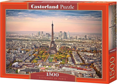 Castorland paysage urbain de paris – puzzle – 1 500 pièces – finition satinée – ajustement parfait – qualité européenne