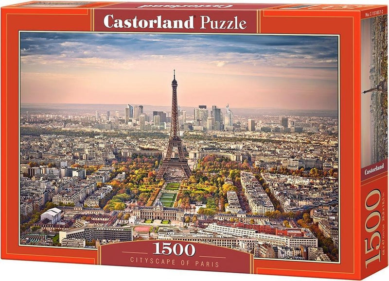 Castorland paysage urbain de paris – puzzle – 1 500 pièces – finition satinée – ajustement parfait – qualité européenne