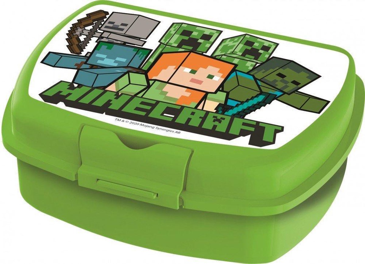 Stor minecraft alex avec boîte à lunch ennemis-vert (divers) nouveau