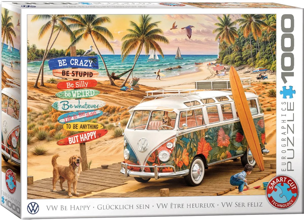 Eurographics - vw be happy [be happy] - 1000 pièces 68×48cm (l×h) - puzzle